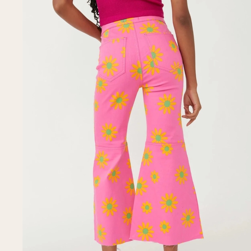 FREE PEOPLE Youthquake Printed Daisy Crop Flare Lipstick Combo - Picture 2 of 2